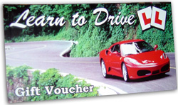 driving lesson gift voucher